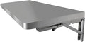 Drop Leaf Stainless Steel Wall Mounted Folding Desk by Unknown