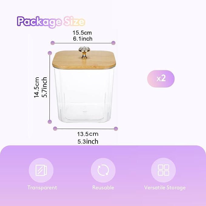 2 Pack Laundry Room Organization Storage Containers 2 Half Gallon Laundry Pod - Image 7