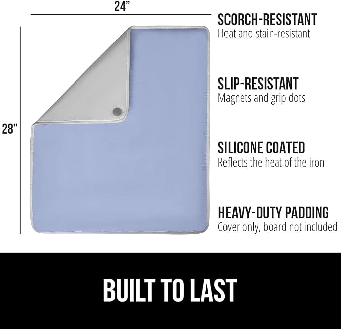 GORILLA GRIP Ironing Mat, Portable Iron Pad, Magnetic Cover - Image 2