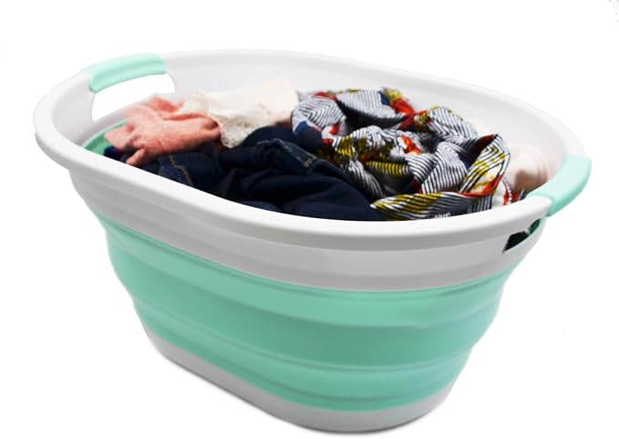 SAMMART 32L Collapsible Plastic Laundry Basket - Image 5