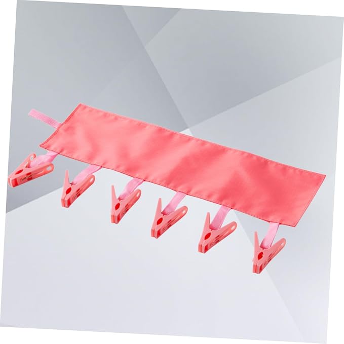 Amosfun 3pcs Portable Travel Clothesline Folding Laundry Hanger Rack Clips - Image 4