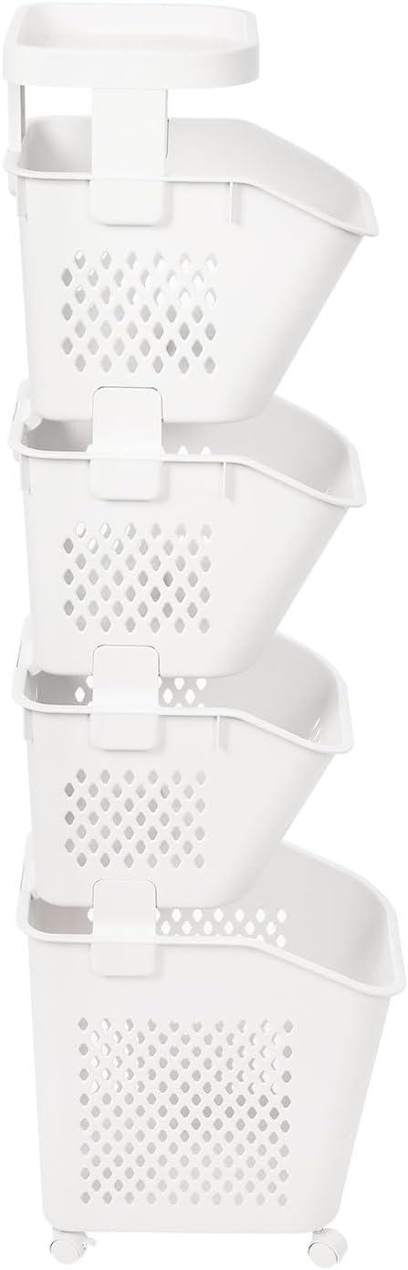 Tiered Laundry Storage Organizer Tiered Laundry Hamper Sorter Bathroom Laundry - Image 8