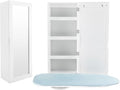 Wall Mounted Ironing Board Cabinet, Fold Down Swivel Ironing Board, Built in by RoxYrabxy