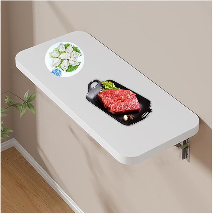 Wall Mounted Folding Table, Fold Down Wall Mounted Workbench Laundry Folding by Unknown