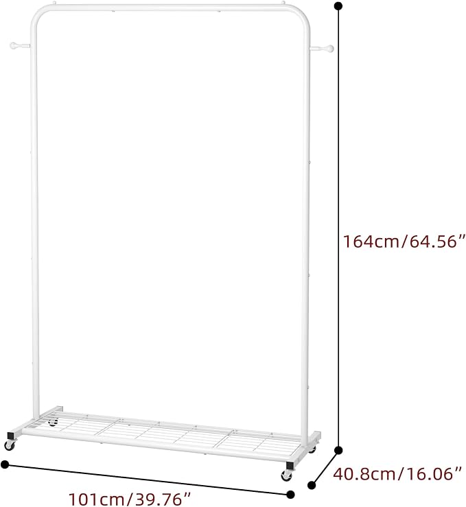 Sywhitta Clothing Rack on Wheels - Image 5