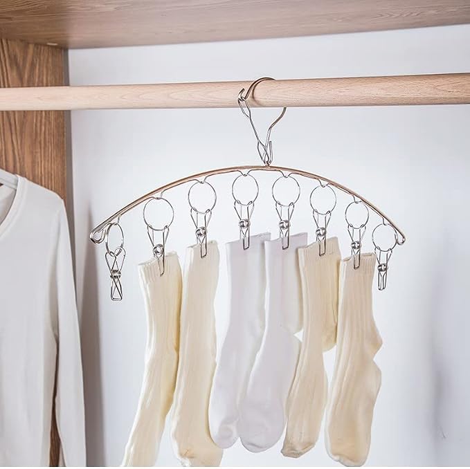 4 Pack Stainless Steel Laundry Drying Rack Clothes Hanger - Image 5