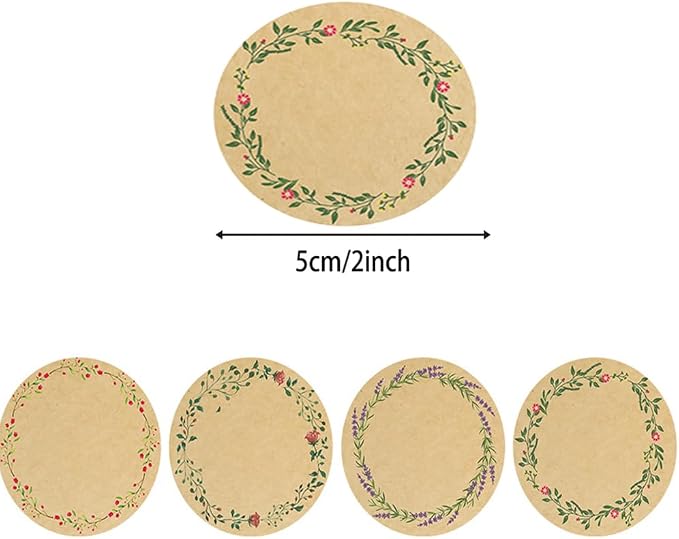500PCS Canning Label Stickers for Jars and Lids, 2Inch Round Jars Labels for - Image 2