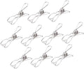 10pcs Laundry Accessories Heavy Duty Windproof Clothesline Clamps Sealing Clips by MAGICLULU