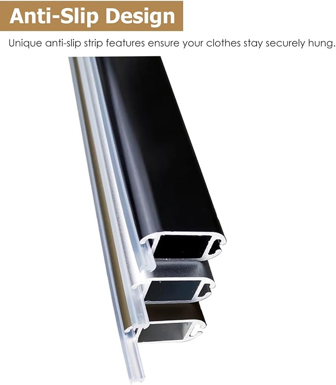 Closet Rod Adjustable Height Clothes Hanging Bar - Image 5
