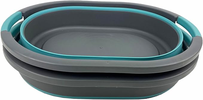 SAMMART 23L Collapsible Plastic Laundry Basket - Image 2