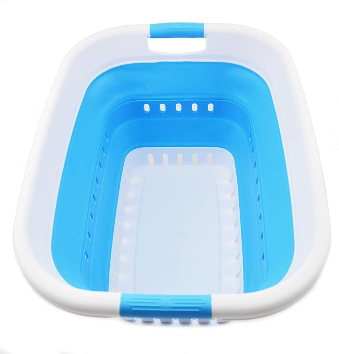 SAMMART 37L Collapsible Plastic Laundry Basket by SAMMART