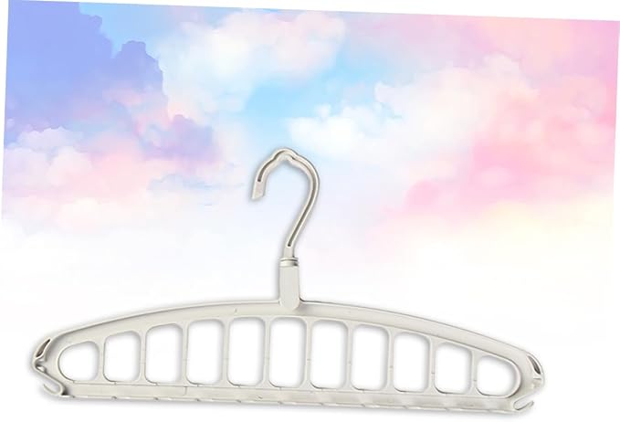 PRETYZOOM 2pcs Space-Saving Rotatable Slip Clothes Drying Rack Folding Storage - Image 3