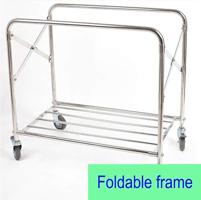 Folding Hotel Laundry Cart - Image 2