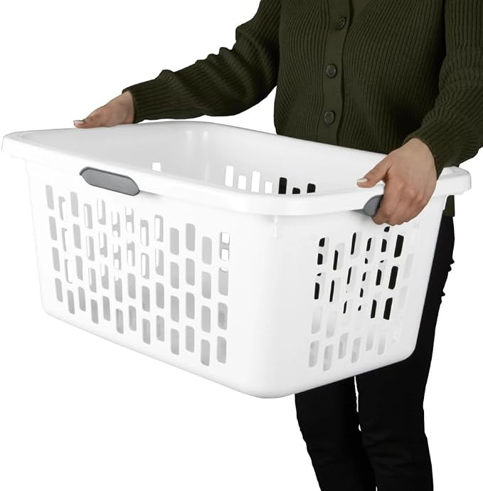 2 Bushel Large Plastic Laundry Basket - Image 7