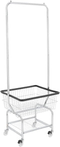 Laundry Cart with Clothes Rack Laundry Basket with Hanging Rack Cart with Extra by Oiveinya