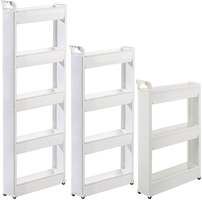 Miles Kimball Slim Storage Cart 4 Tier - Image 3