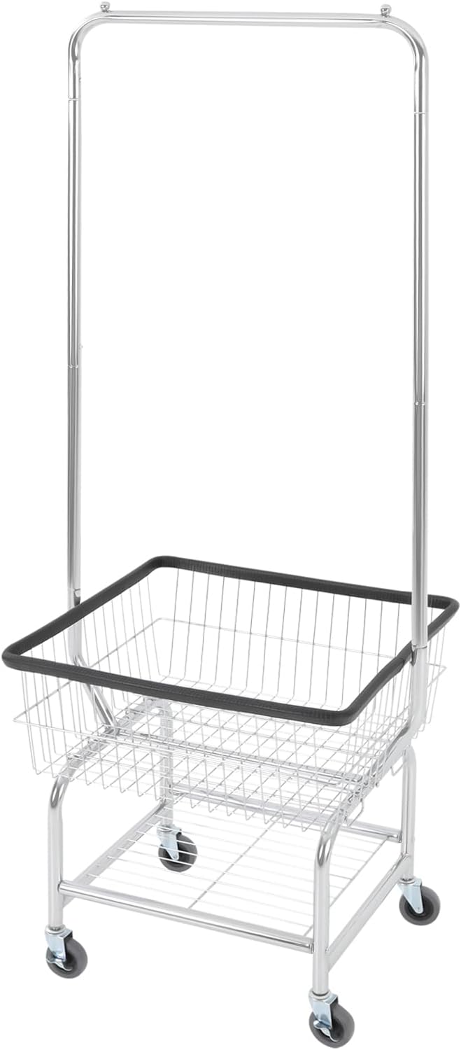 Laundry Cart Mobile Laundry Basket - Image 6