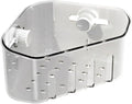Suction Cup Sink Corner Rack, 2025 Upgrade Plastic Suction Cup Storage Rack by Ehnoge