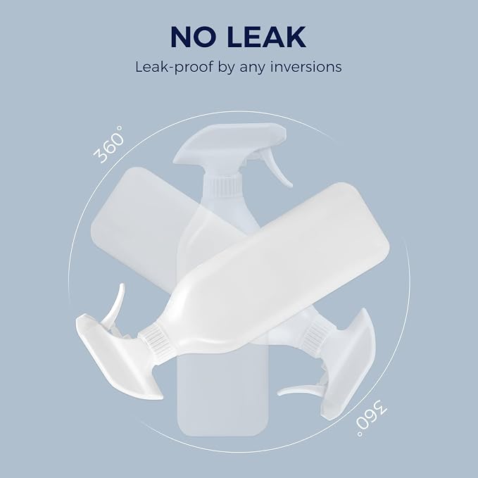 CLICK CLEAN Plastic Spray Bottles, 10 Free Labels Included, Plant Watering - Image 7