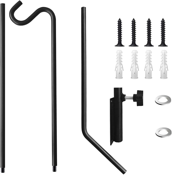 Heavy Duty Extended Reach Wall Mounted Deck Hook Wall Pole, Wall Bracket - Image 8