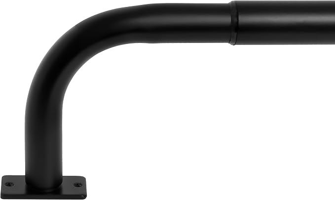 Meriville 1-Inch Diameter Wrap Around Blackout Curtain Rod, 28-Inch to 48-Inch by Meriville