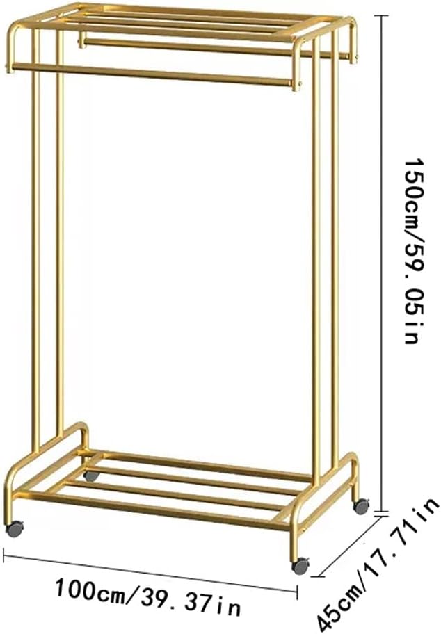 Corner Coat Rack Home Double Pole Hanger Floor Home Balcony Drying Clothes Pole - Image 2