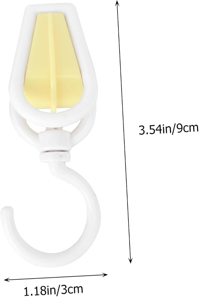 Cabilock 10pcs Swivel Laundry Hooks Plastic Hanger Clips - Image 2