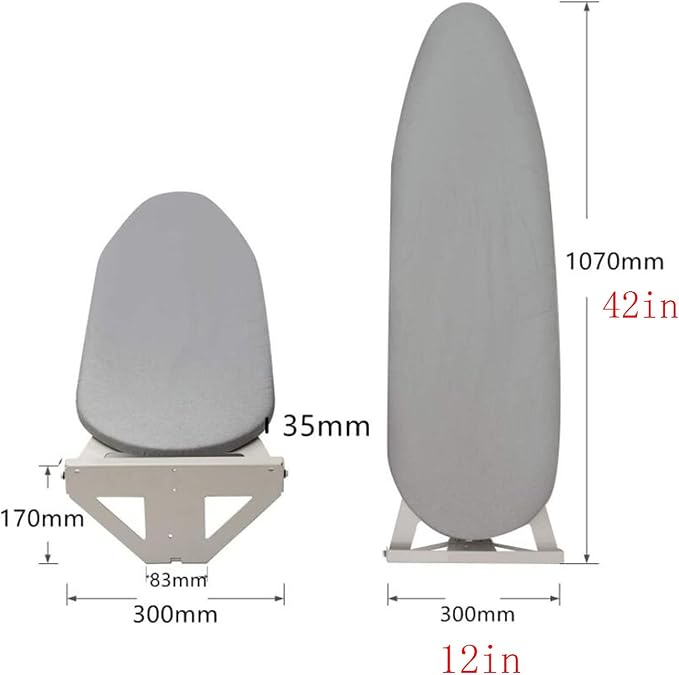 Ironing Board Ironing Boards Wall Mounted, Wall Fixing Plate Drop Down - Image 5