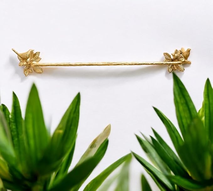 Solid Brass Bird Antique Towel Rod Bathroom Accessories Retro Hardware Bird by Unknown