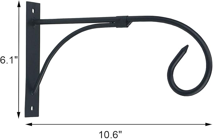 Tinsow Plant Bracket Iron Wall Hooks Straight Downcurled Hanging - Image 6
