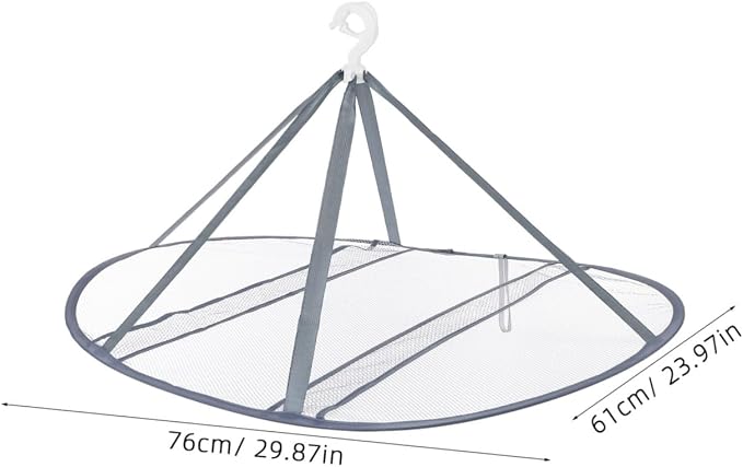 PRETYZOOM Multi-Functional Breathable Mesh Drying Rack Flat Clothes Dryer - Image 6