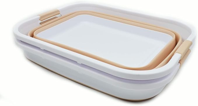 SAMMART 41L Collapsible Plastic Laundry Basket-Foldable Pop Up Storage - Image 3