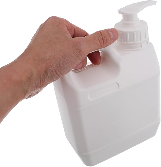 Large Capacity Pump Dispenser Bottle 1L Plastic Liquid Storage Jug - Image 9