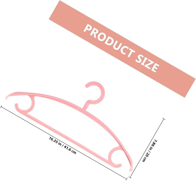 Housoutil Wide Thick Plastic Coat Hangers 10pcs Set Non-Slip Solid Rotatable - Image 2