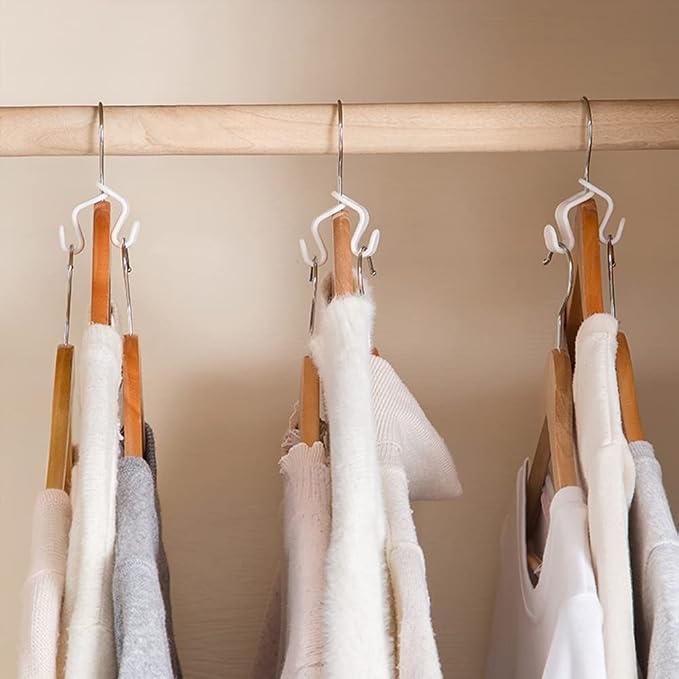 Clothes Hanger Connector Hooks, Thickened 20lbs Space Saving Closet Hanger - Image 5
