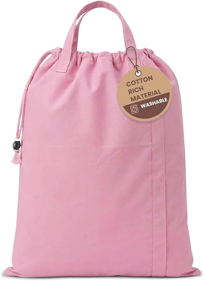 LFH Home Large Premium 1pack Cotton Canvas Laundry Bag by LFHHomePrivateLimited