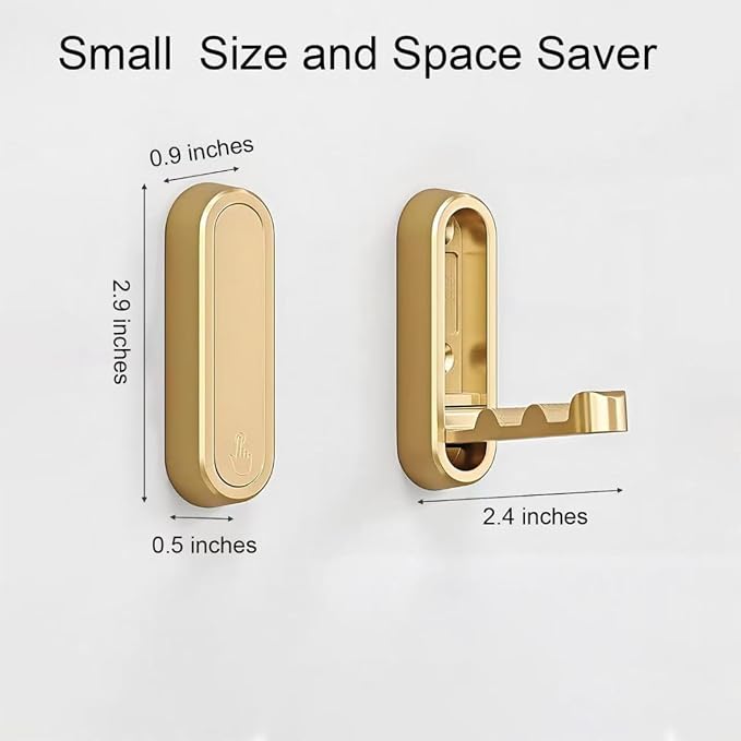 2PC Foldable Wall Hooks - Image 2