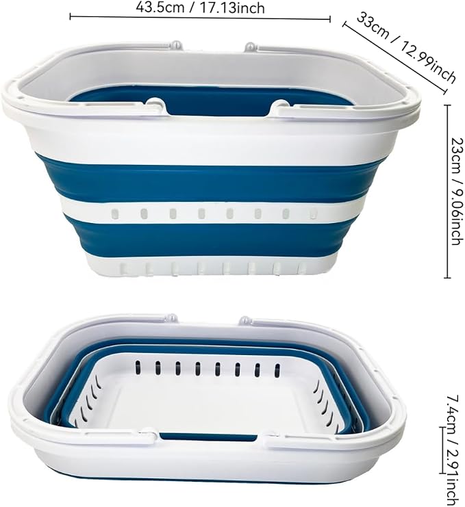 SAMMART Collapsible Tub with Handle 19L - Image 2