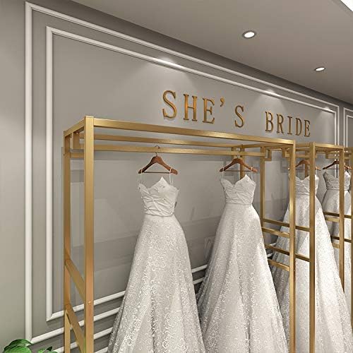 HOMEKAYT Gold Clothing Racks - Image 4
