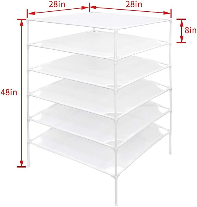 Growsun Sweater Drying Rack 6-Layer Stackable Mesh Cloth Dry Dyier - Image 2