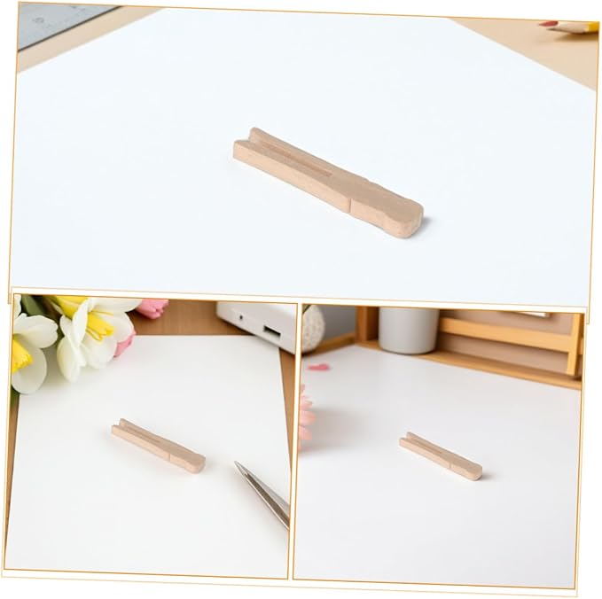 DECHOUS 50pcs Wooden Clothespins - Image 3