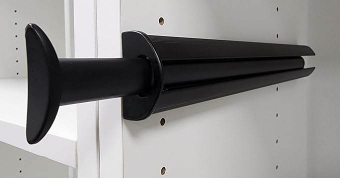 TAG Hardware Premium 11 3/4 Inch Long Pullout Closet Wardrobe Valet Rod - Image 7