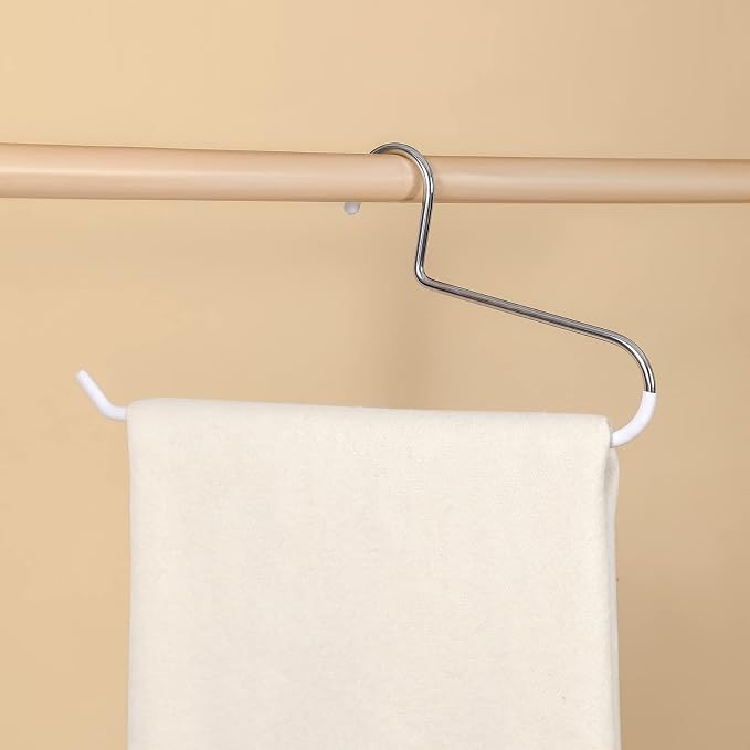 VASLIM 8 Pack Blanket Hangers Heavy Duty Black Vinyl Coated Nonslip - Image 7