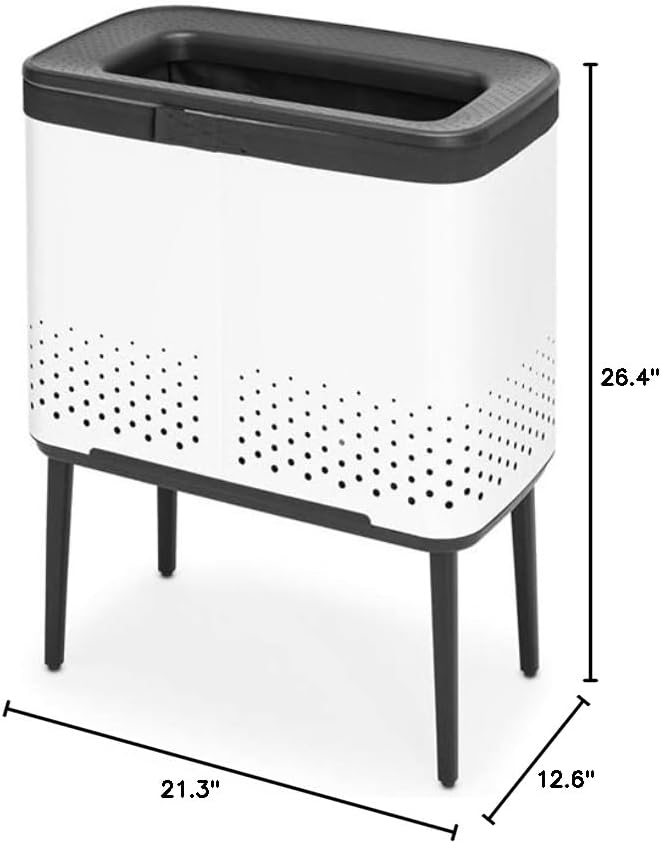 Brabantia Bo Laundry Hamper Removable Laundry Bag 16 Gal, Ventilated Stylish - Image 11