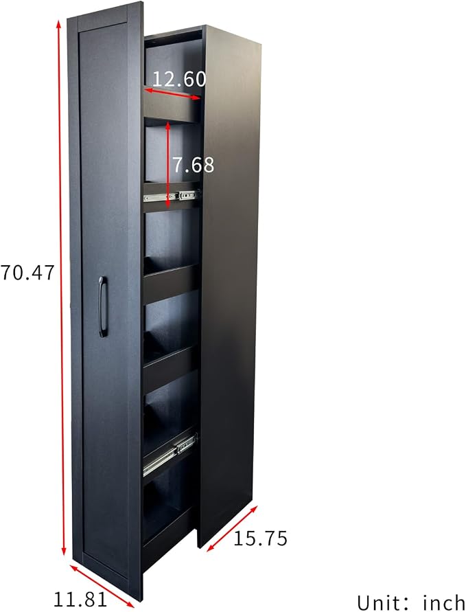6 Tier Slim Rolling Storage Cart - Image 3