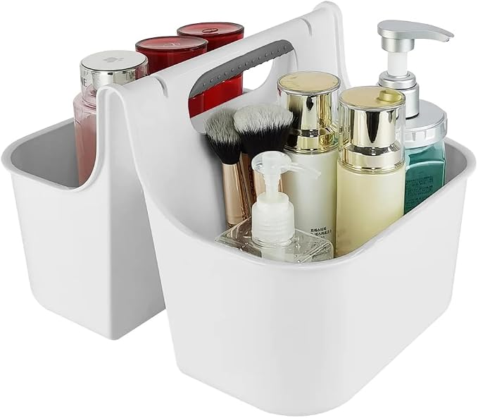 J&V TEXTILES Portable Shower Caddy, Bathroom Organizer Basket, Perfect Size - Image 2