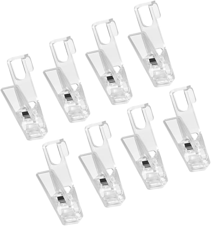 VILLCASE 16pcs -Skid Clothes Hanger Clips Multi- Clips - Image 9