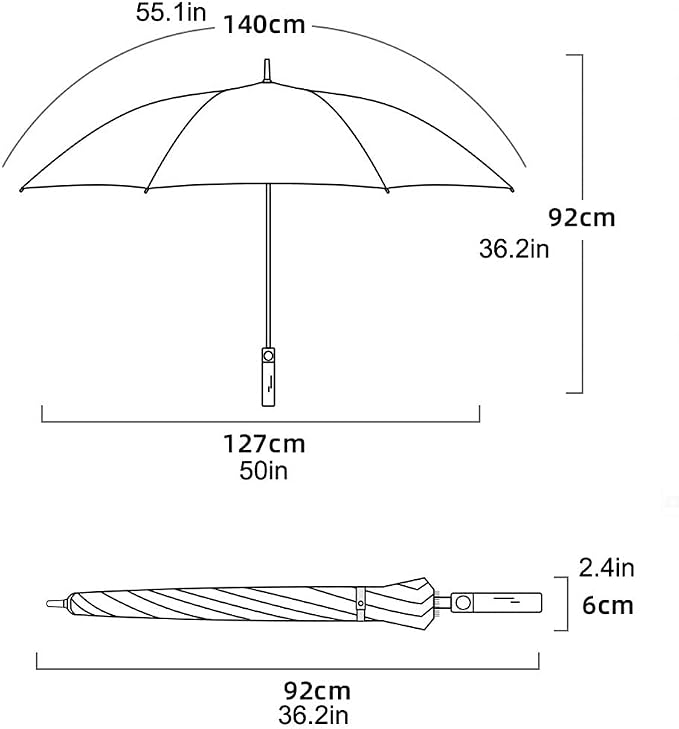 Golf Umbrella for Men Large Windproof Umbrella Oversize Rain Stick Umbrella for - Image 2