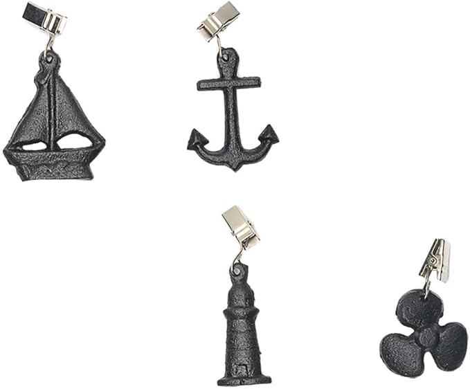 PRETYZOOM 4-Piece Heavy Duty Iron Hanger Windproof Clip Set by PRETYZOOM