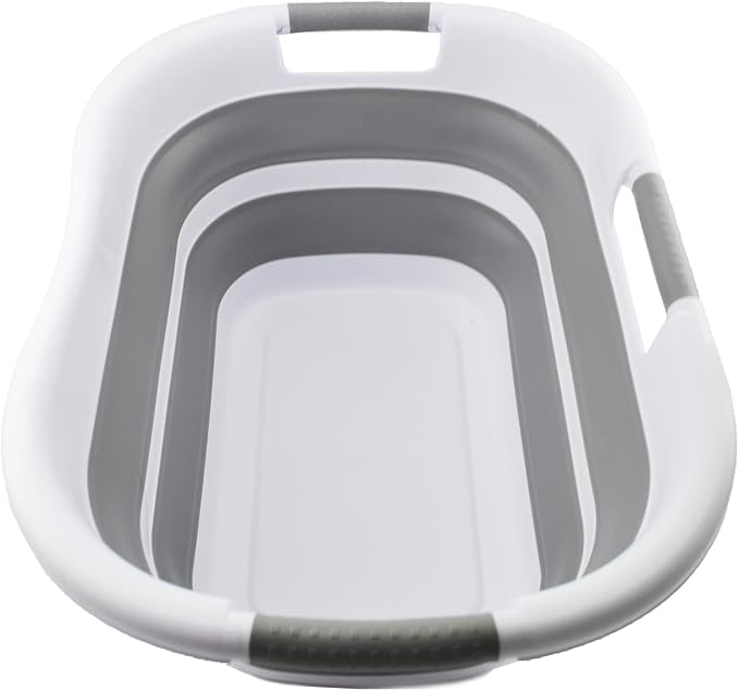 SAMMART 30L Collapsible Plastic Laundry Basket - Image 3